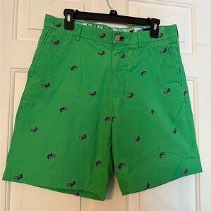 Lily Pulitzer Men’s Sz 32 Gecko Everglades Short Kelly Green Chino Palm Beach